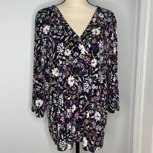 Lane Bryant Floral Blouse Size 18/20